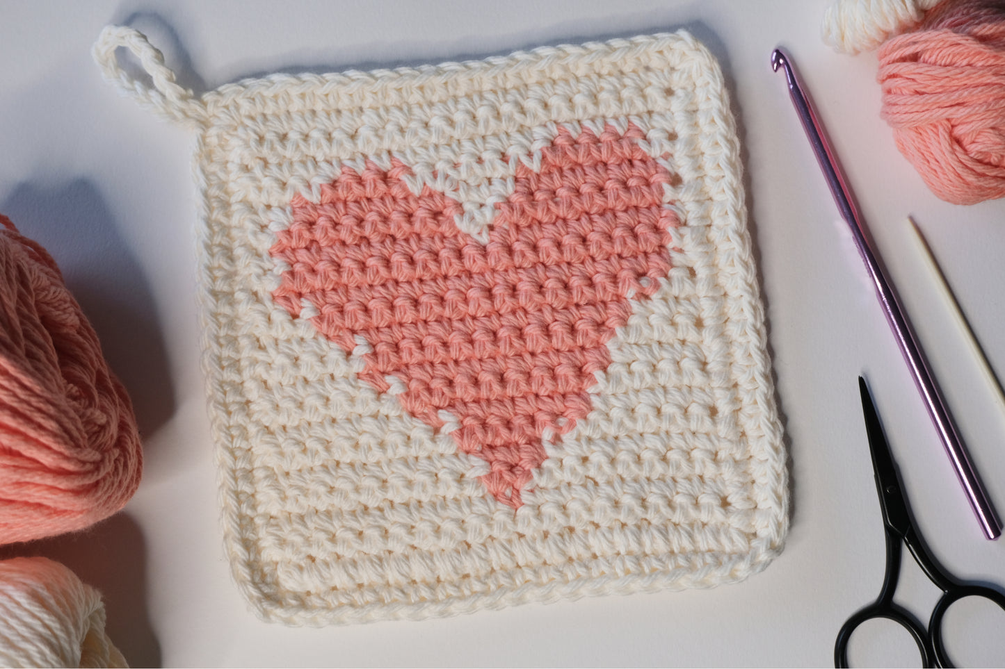 Heart ❤️ Pot Holder Crochet Pattern