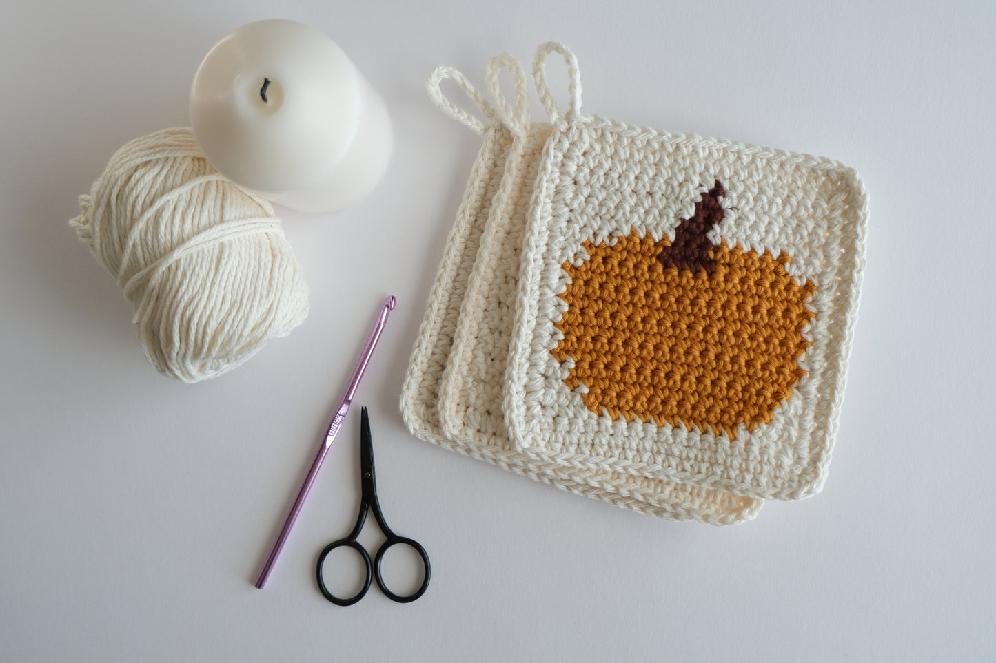 Pumpkin 🎃 Pot Holder Crochet Pattern