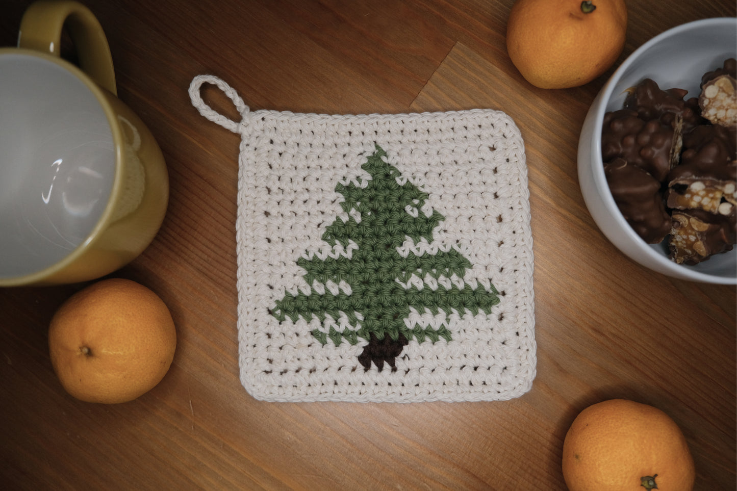 Christmas Tree 🌲 Pot Holder Crochet Pattern