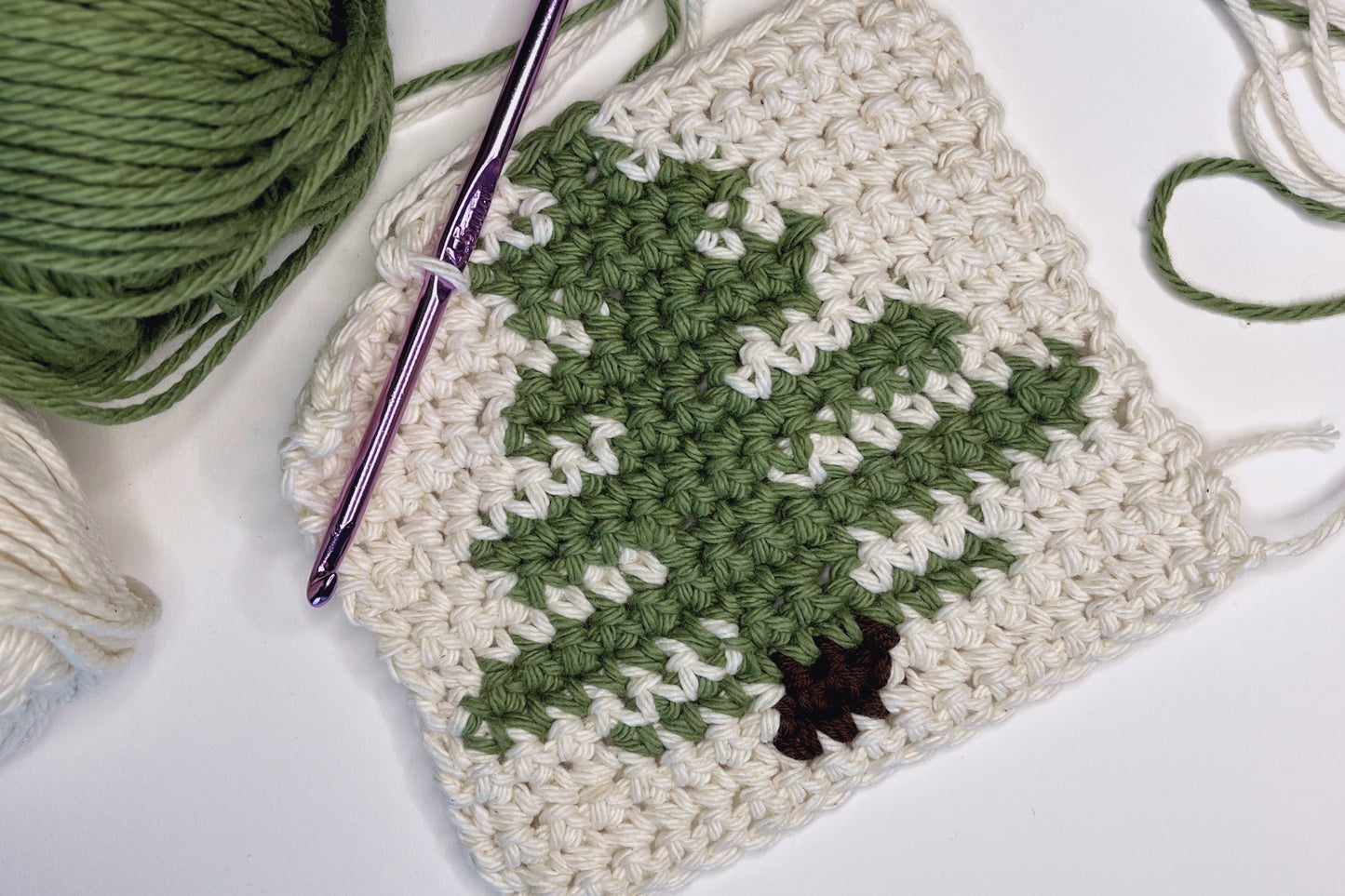 Christmas Tree 🌲 Pot Holder Crochet Pattern