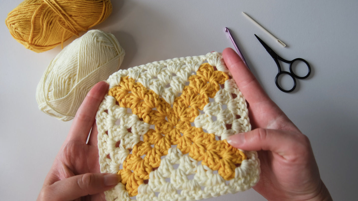 X Granny Square Crochet Pattern