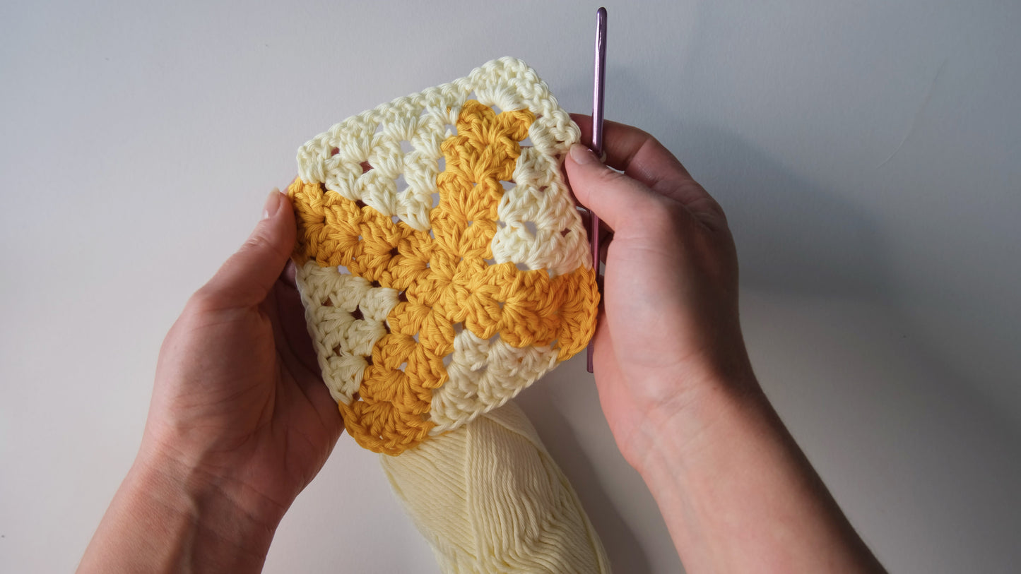 X Granny Square Crochet Pattern